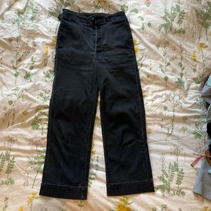 Mother The Cinch Greaser Wide Leg pants